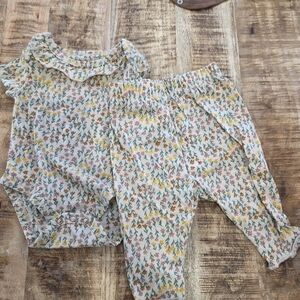Tahari Floral Baby Outfit Set
